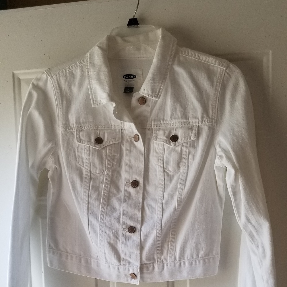Old Navy White Denim Jacket